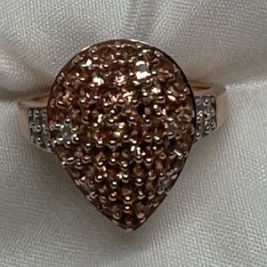 Andalusite and Zircon Ring Sz 8